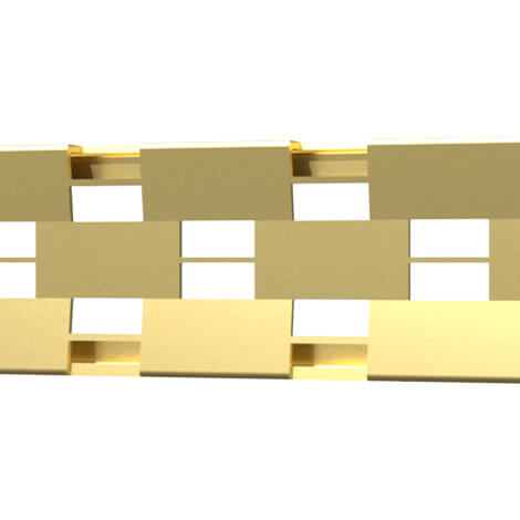 Quick Drain Brushed Gold Linear Cosmo