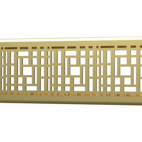 Quick Drain Brushed Gold Linear Deco
