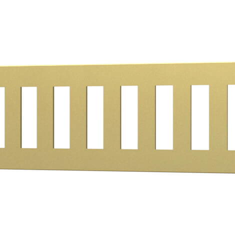 Quick Drain Brushed Gold Linear Vertical