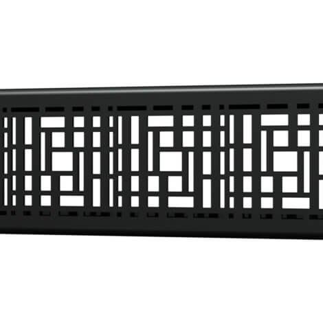 Quick Drain Matte Black Linear Deco