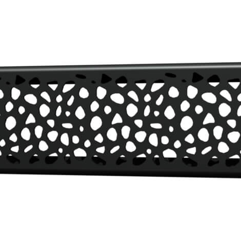 Quick Drain Matte Black Linear Stones