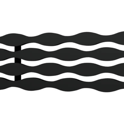 Quick Drain Matte Black Linear Stream