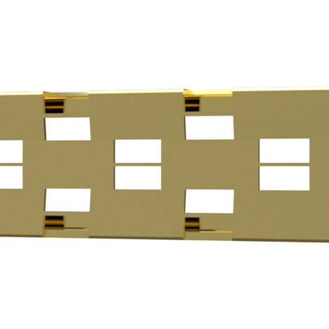 Quick Drain Polished Gold Linear Cosmo