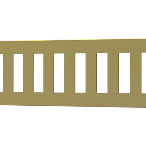 Quick Drain Polished Gold Linear Vertical