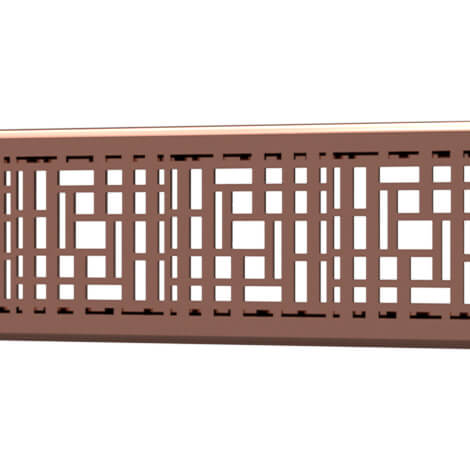 Quick Drain Polished Rose Gold Linear Deco