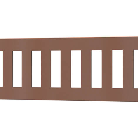 Quick Drain Polished Rose Gold Linear Vertical
