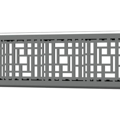 Quick Drain Polished Stainless Linear Deco