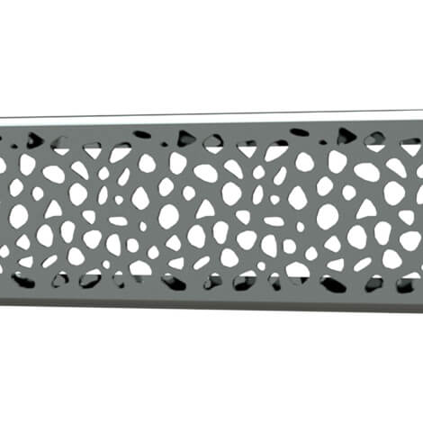 Quick Drain Polished Stainless Linear Stones
