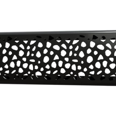 Quick Drain Polished Black Linear Stones